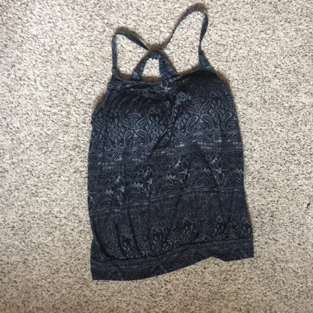 Lands end blouson tankini swim top